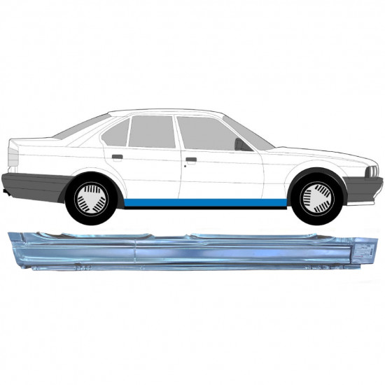 Kynnyspelti korjauspaneeli varten BMW 5 E34 1987-1996 / Oikea 8539