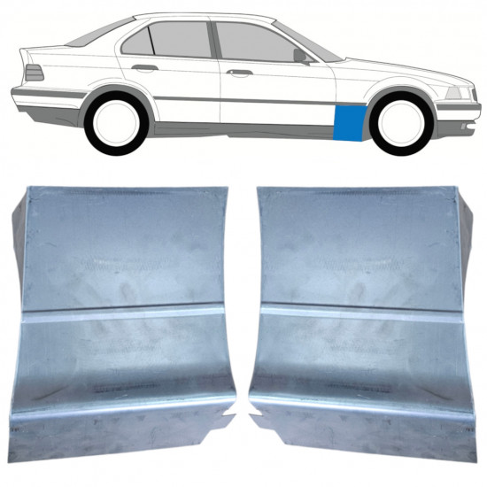 Etulokasuojan korjauspelti varten BMW E36 3 1990-2000 / Vasen+Oikea / Sarja 9851