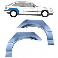 Takalokasuoja korjaussarja varten BMW 3 E36 / Vasen+Oikea / COMPACT / Sarja 5500