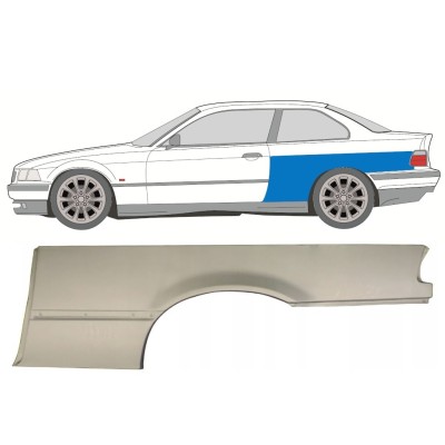 Takalokasuoja korjaussarja varten BMW 3 E36 1990-2000 / Vasen / COUPE 16384