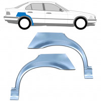 Takalokasuoja korjaussarja varten BMW 3 E36 1990-2000  / Vasen+Oikea / SEDAN / Sarja 6393