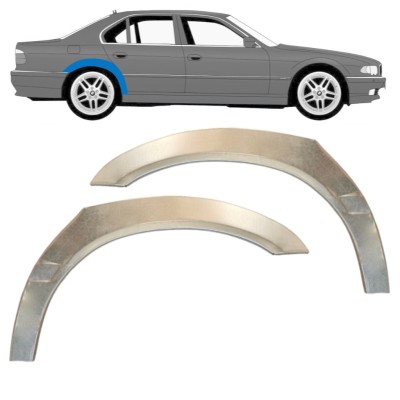 Takalokasuoja korjaussarja varten BMW 7 E38 1994-2001 / Vasen+Oikea / Sarja 14832