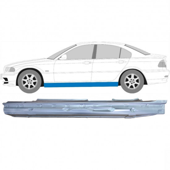 Kynnyspelti varten BMW E46 3 1998-2005 / Vasen 7632