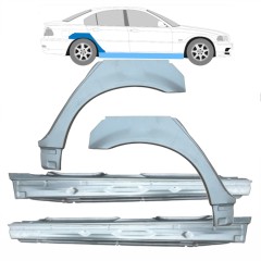 Kynnys ja takalokasuojan korjauspaneeli varten BMW 3 E46 1998-2006 / Sarja 11245