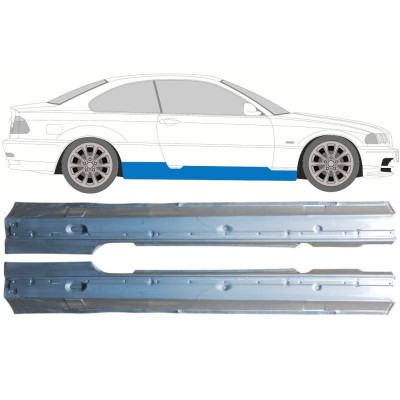 Kynnyspelti varten BMW 3 E46 1998-2006 / Vasen+Oikea / COUPE / Sarja 16814