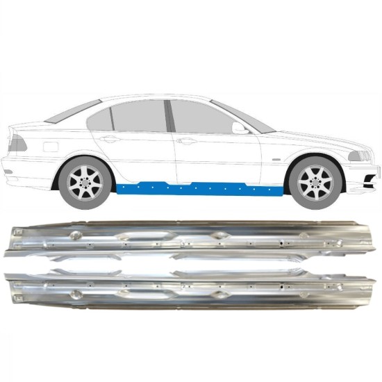 Kynnyspelti varten BMW 3 E46 1998-2006 / Vasen+Oikea / Sarja 14997
