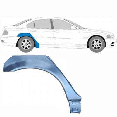 Takalokasuoja korjauspaneeli pieni varten BMW E46 3 1998-2005 / Oikea 6202