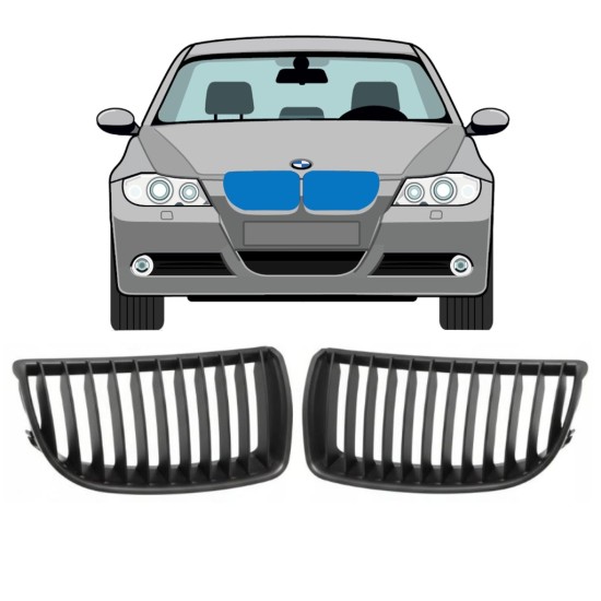 Säleikkö varten BMW 3 E90 2004-2008 / Vasen+Oikea 16309
