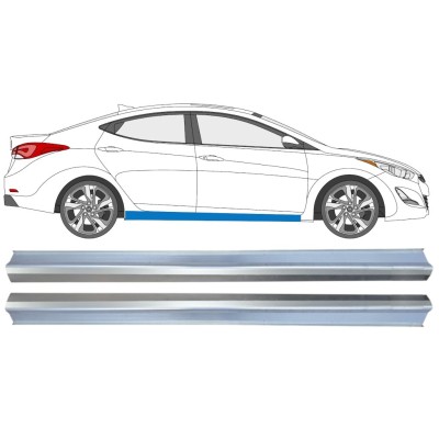 Kynnyspelti korjauspaneeli varten Hyundai Elantra 2010-2015 / Vasen+Oikea / Sarja 14936