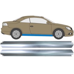 Kynnyspelti korjauspaneeli varten Volkswagen Eos 2006- / Vasen+Oikea / Sarja 10558