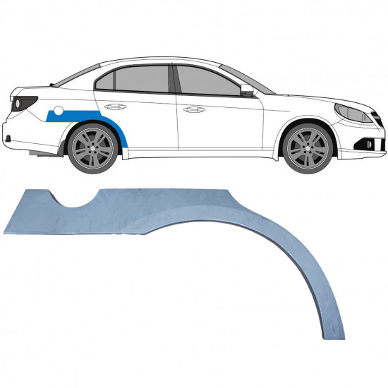 Takalokasuoja korjaussarja varten Chevrolet Epica 2005-2010 / Oikea 8366