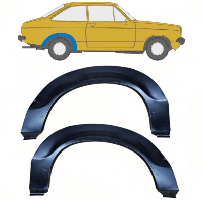 Takalokasuoja korjaussarja varten Ford Escort 1974-1980 / Vasen+Oikea / Sarja 10732