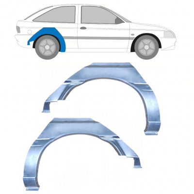 Takalokasuoja korjaussarja varten Ford Escort 1995-2000 / Vasen+Oikea / Sarja 9969