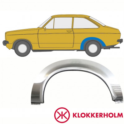 Takalokasuoja korjaussarja varten Ford Escort 1974-1980 / Vasen 10731