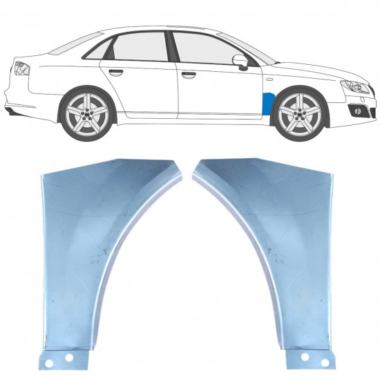 Etulokasuojan korjauspelti varten Seat Exeo 2008-2013 / Sarja 12611