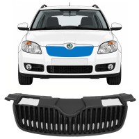 Musta säleikkö varten Skoda Fabia II 2007-2010 7524