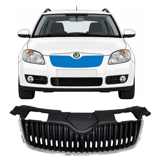 Säleikkö varten Skoda Fabia II 2007-2010 7523