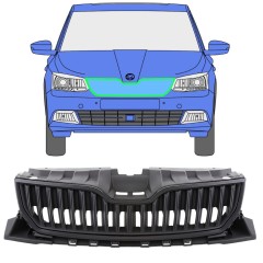 Musta säleikkö varten Skoda Fabia 2014-2018 / Sarja 7544