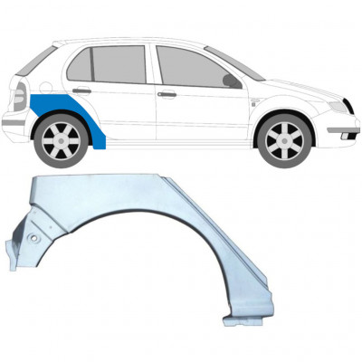 Takalokasuoja korjaussarja varten Skoda Fabia 1999-2007 / Oikea 6994