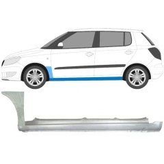 Täysi kynnys ja etulokasuojan korjauspaneeli varten Skoda Fabia II 2007-2015 / Vasen / Sarja 11171