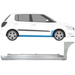 Täysi kynnys ja etulokasuojan korjauspaneeli varten Skoda Fabia II 2007-2015 / Oikea / Sarja 11170