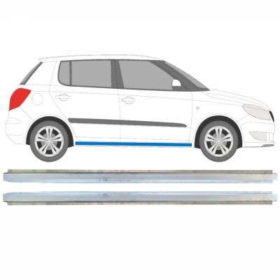 Kynnys sisäosa varten Skoda Fabia II 2007-2015 / Vasen+Oikea / Sarja 16893