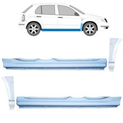 Täysi kynnys ja etulokasuojan korjauspaneeli varten Skoda Fabia I 1999-2007 / Sarja 11169