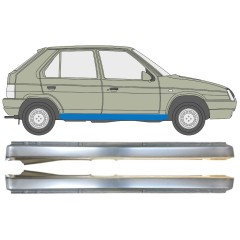 Kynnyspelti varten Skoda Favorit 1989-1995 / Vasen+Oikea / Sarja 14881