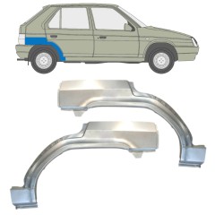 Takalokasuoja korjaussarja varten Skoda Favorit 1989-1995 / Vasen+Oikea / Sarja 14884
