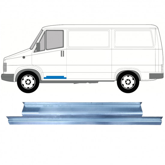 Sisäinen etuoven korjausosa varten Fiat Ducato / C25 / J5 1981-1994 / Vasen 7741