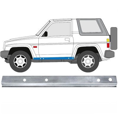 Kynnys sisäosa varten Daihatsu Feroza Rocky Fourtrak 1984-1993 / Vasen 17011
