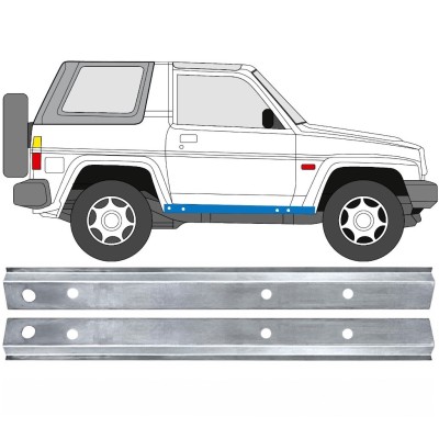 Kynnys sisäosa varten Daihatsu Feroza Rocky Fourtrak 1984-1993 / Vasen+Oikea / Sarja 17012