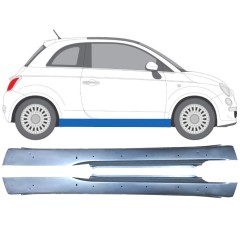 Kynnyksen korjauspaneeli aukoilla varten Fiat 500 2007-2018 / Vasen+Oikea / Sarja 12681