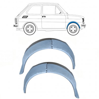 Etulokasuoja sisäkorjauspaneeli varten Fiat 126p 1972-1978 / Vasen / Sarja 10217