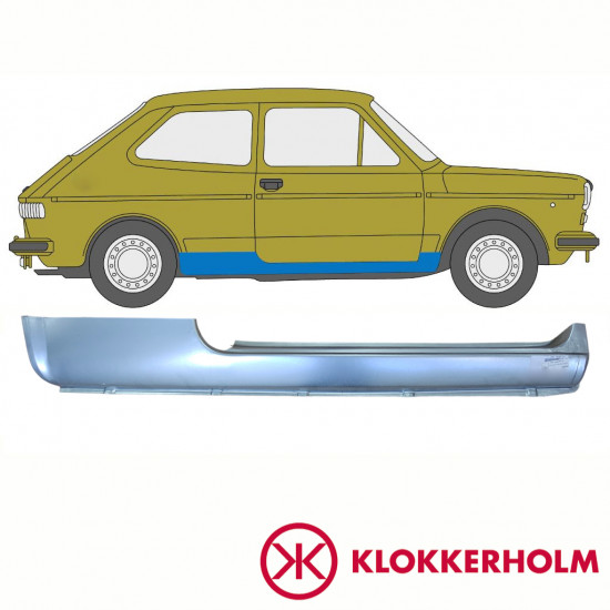 Kynnyspelti korjauspaneeli varten Fiat 127 1982-1987 / Oikea 10718