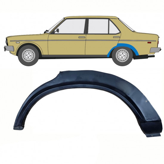 Takalokasuoja korjaussarja varten Fiat 131 1972-1986 / Vasen 10722