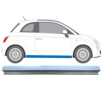 Kynnyspelti korjauspaneeli alempi osa varten Fiat 500 2007-2018 / Oikea 16068