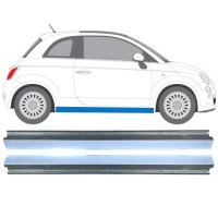 Kynnyspelti korjauspaneeli alempi osa varten Fiat 500 2007-2018 / Vasen+Oikea / Sarja 16070