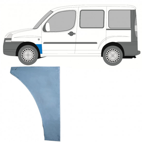 Etulokasuojan korjauspelti varten Fiat Doblo 2001-2010 / Vasen 8955