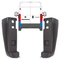 Takapuskurin kulma varten Peugeot Boxer 2006-2018 / Sarja 14086