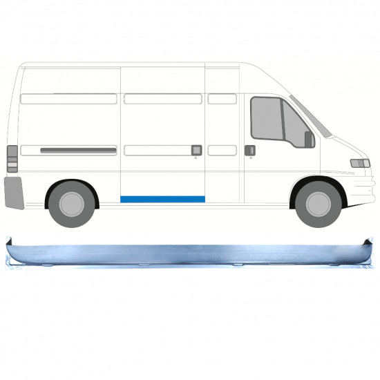 Sisäinen sivuoven kynnysprofiili varten Fiat Ducato Boxer Relay Jumper 1994-2006 / LWB 7333