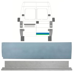 Ulkoinen + sisäinen takaoven korjausosa varten Peugeot Boxer 1994-2006 / Oikea / Sarja 14042