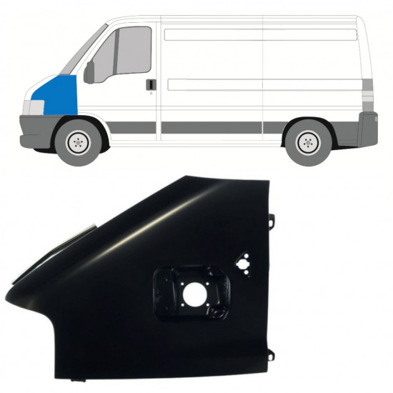 Etulokasuoja varten Fiat Ducato Boxer Relay 2002-2006 / Vasen 7619