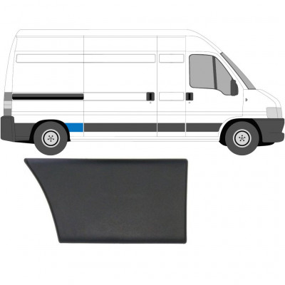 Takan koristelista varten Fiat Ducato Boxer Relay 2002-2006 / Oikea 5145