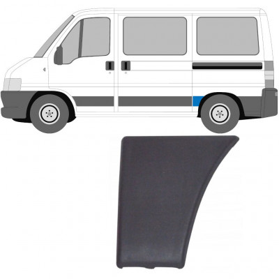 Takan koristelista varten Fiat Ducato Boxer Relay 2002- / SWB / Vasen 5161