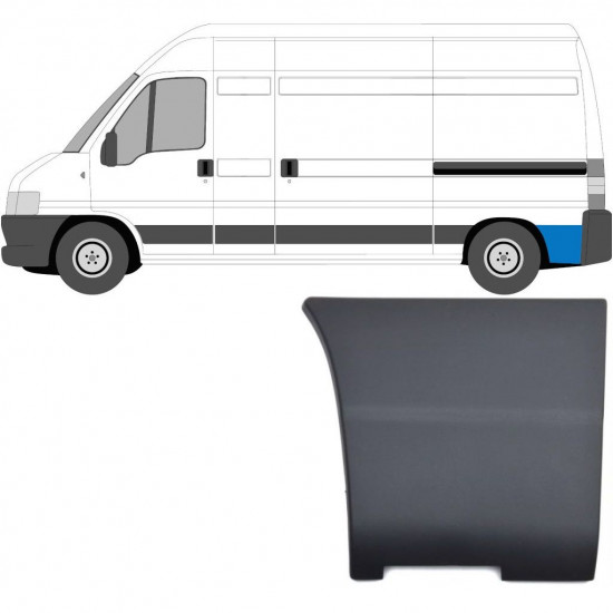 Takalokasuojan sivulista varten Fiat Ducato Boxer Relay 2002- / Vasen 5139