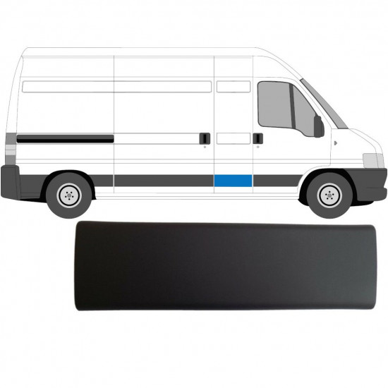 Sivulista Koristelista varten Fiat Ducato Boxer Relay 2002-2006 / LWB / Vasen = Oikea (symmetrinen) 5148