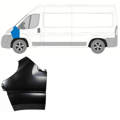 Etulokasuoja varten Fiat Ducato 2006-2014 / Vasen 7279