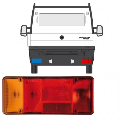 Takavalo varten Fiat Ducato Boxer Relay 2006-2012 / Vasen 9004