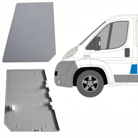 Polttoaineen täyttöaukon luukku varten Fiat Ducato 2006- / Vasen 8347